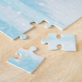 Franse Bulldog met kerstcadeau vrachtwagen sneeuw Legpuzzel (Zijkant)