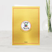 Franse Bulldog met Kerstmannenhoed Aardige Hond Ke Kaart (Achterkant)