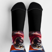 Franse Bulldog met kerstmuts Sokken (Top)