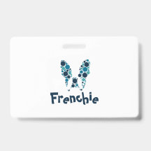 Franse bulldog met kleurrijke cirkels