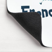 Franse bulldog met kleurrijke cirkels muismat (Hoek)