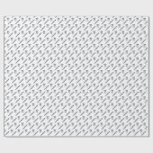 Franse bulldog met naam Wrapping Paper Cadeaupapier (Vlak)