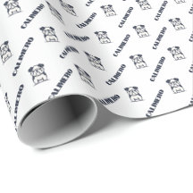 Franse bulldog met naam Wrapping Paper