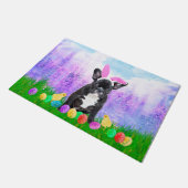 Franse Bulldog met paaseieren Bunny Chicks Deurmat (Schuin)