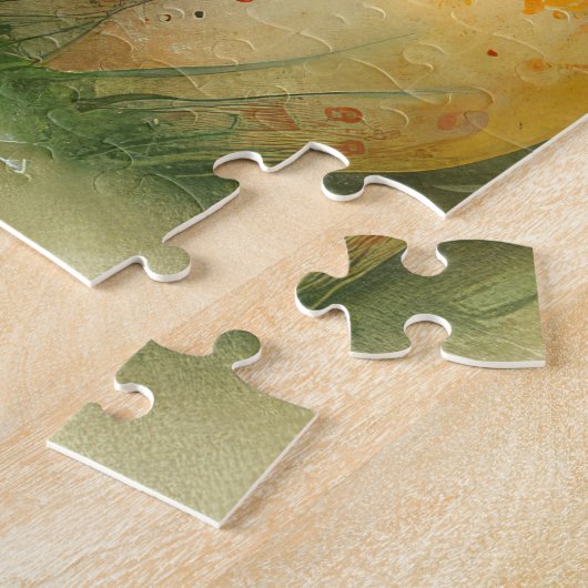 Franse Bulldog met paaseieren Legpuzzel (Zijkant)