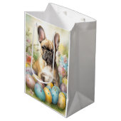 Franse Bulldog met paaseieren Medium Cadeauzakje (Voorkant Gekanteld)