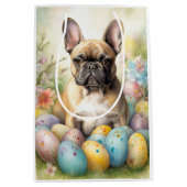 Franse Bulldog met paaseieren Medium Cadeauzakje (Voorkant)