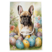Franse Bulldog met paaseieren Medium Cadeauzakje (Achterkant)