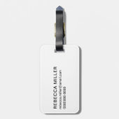 Franse Bulldog met Party Pet Bagagelabel (Achterkant verticaal)