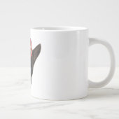 Franse Bulldog met rode kom Grote Koffiekop (Rechts)