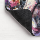 Franse Bulldog met Rozen Impressionistisch schilde Muismat (Hoek)