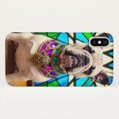 Franse Bulldog met Sierlijke Edelsteen Kraag Case-Mate iPhone Case (Achterkant (horizontaal))