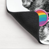 Franse Bulldog met Valentijnsdag harten Muismat (Hoek)