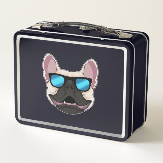 Franse Bulldog met zonnebril (Achterkant)