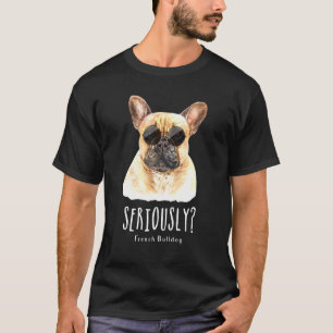 Franse Bulldog met zonnebril Dog Frenchie mama T-shirt
