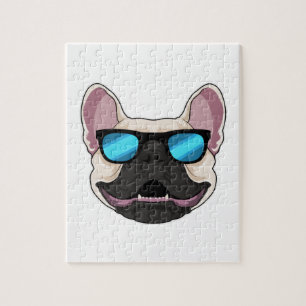 Franse Bulldog met zonnebril Legpuzzel