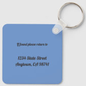 Franse bulldog Mijn beste vriend aangepaste naam a Sleutelhanger (Achterkant)