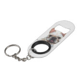 Franse Bulldog Mini Flessenopener (Voorkant Gekanteld)