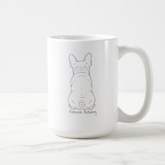 Franse Bulldog Minimalistische Lijntekening - Voor Koffiemok