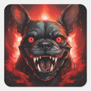 Franse Bulldog Mislukt Vierkante Sticker