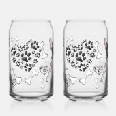 Franse Bulldog Moeder | Botten & Harten Blikvorm Glas (Voorkant)