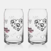 Franse Bulldog Moeder | Botten & Harten Blikvorm Glas (Achterkant)