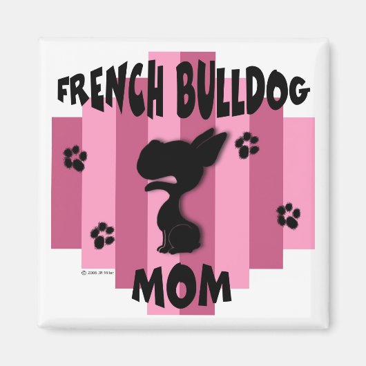 Franse Bulldog Moeder Magnet (Voorkant)