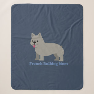 Franse Bulldog Moeder Sherpa Deken