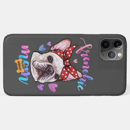 Franse Bulldog Moeder Waterverf Hond Mam GIft Case-Mate iPhone Case (Achterkant (horizontaal))
