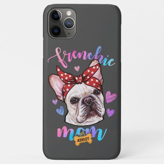 Franse Bulldog Moeder Waterverf Hondenliefhebber C Case-Mate iPhone Case (Achterkant)