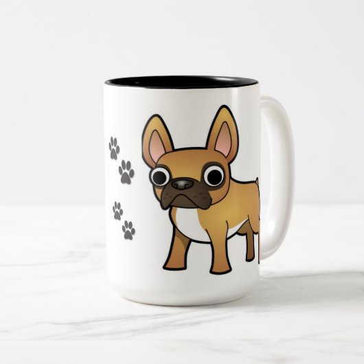 Franse Bulldog mok (Voorkant rechts)