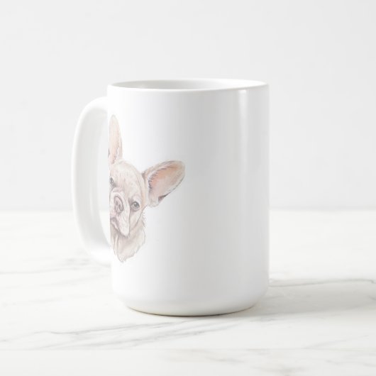 Franse Bulldog Mok | 15 oz. (Voorkant links)