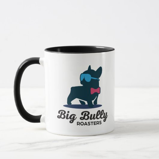 Franse Bulldog-mok van Big Bully Roasters Mok (Links)