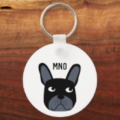 Franse Bulldog Monogram Sleutelhanger (Achterkant)