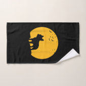 franse bulldog moon halloween geïnspireerd design handdoek (Handdoek)