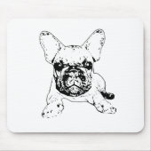 franse bulldog mousepad muismat (Voorkant)