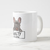 Franse Bulldog Mugshot Guilty Dog Grote Koffiekop (Voorkant rechts)