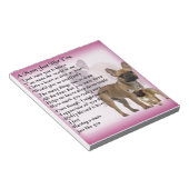 Franse Bulldog Mum Poem Notitieblok (Schuin)