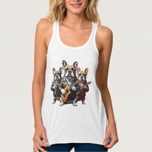 Franse Bulldog Muziekband Franse Bulldoggen Tanktop