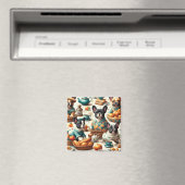 Franse Bulldog naadloos Magneet (Insitu (Vaatwasser))