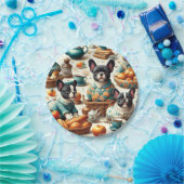  Franse Bulldog naadloos Papieren Bordje (Feest)