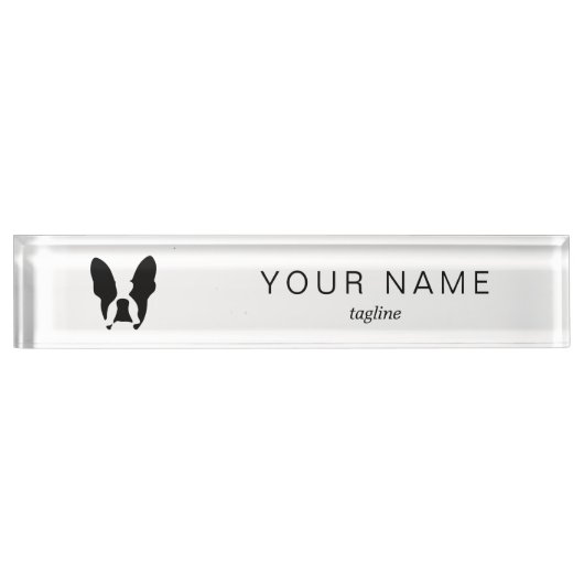 Franse bulldog naambordje (Voorkant)