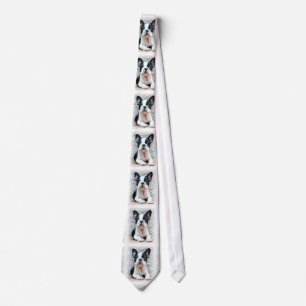 Franse Bulldog necktie Stropdas