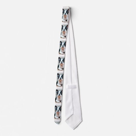 Franse Bulldog necktie Stropdas (Achterkant)