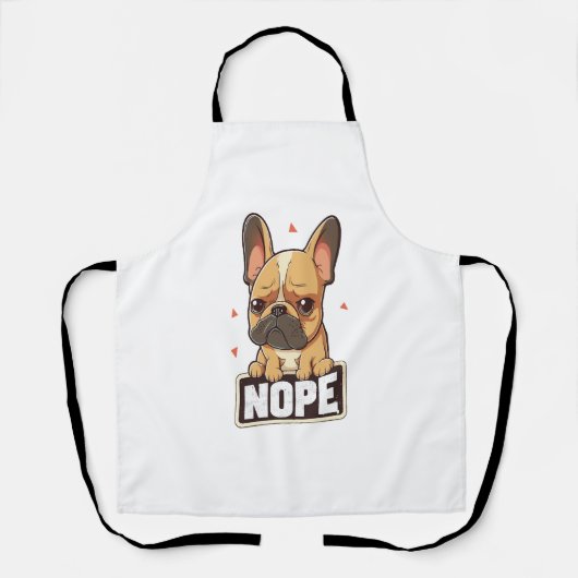 Franse Bulldog Nee Schort (Voorkant)