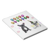 Franse Bulldog Nieuwjaar Notitieblok (Schuin)