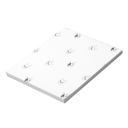 Franse Bulldog Note Pad Notitieblok (Linkerzijde)