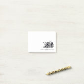 Franse Bulldog Notities Post-it® Notes (Op bureau)