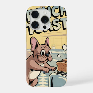Franse Bulldog Ontbijt Cartoon Kunst iPhone 15 Pro Case