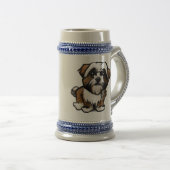 Franse bulldog-ontwerp op mok van 22 oz koffie/bie (Voorkant rechts)